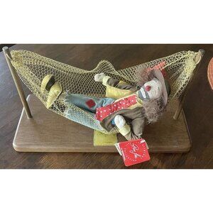 Ron Lee Clown Tomorrow Is Soon Enough Napping Clown Hammock Vintage Applause